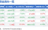 股票行情快报：远程股份（002692）3月19日主力资金净卖出419.67万元