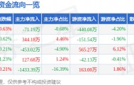 股票行情快报：华邦健康（002004）1月5日主力资金净卖出71.19万元