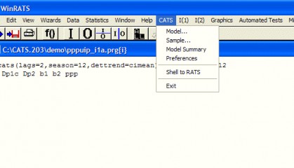 CATS —时间序列分析软件