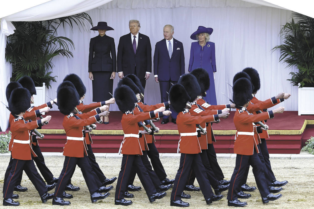 隆重仪式难掩分歧!王室招待特朗普,英美“各怀心事”