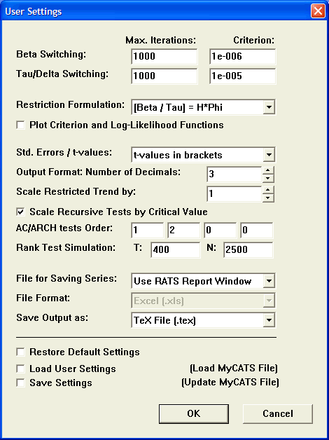 CATS —时间序列分析软件
